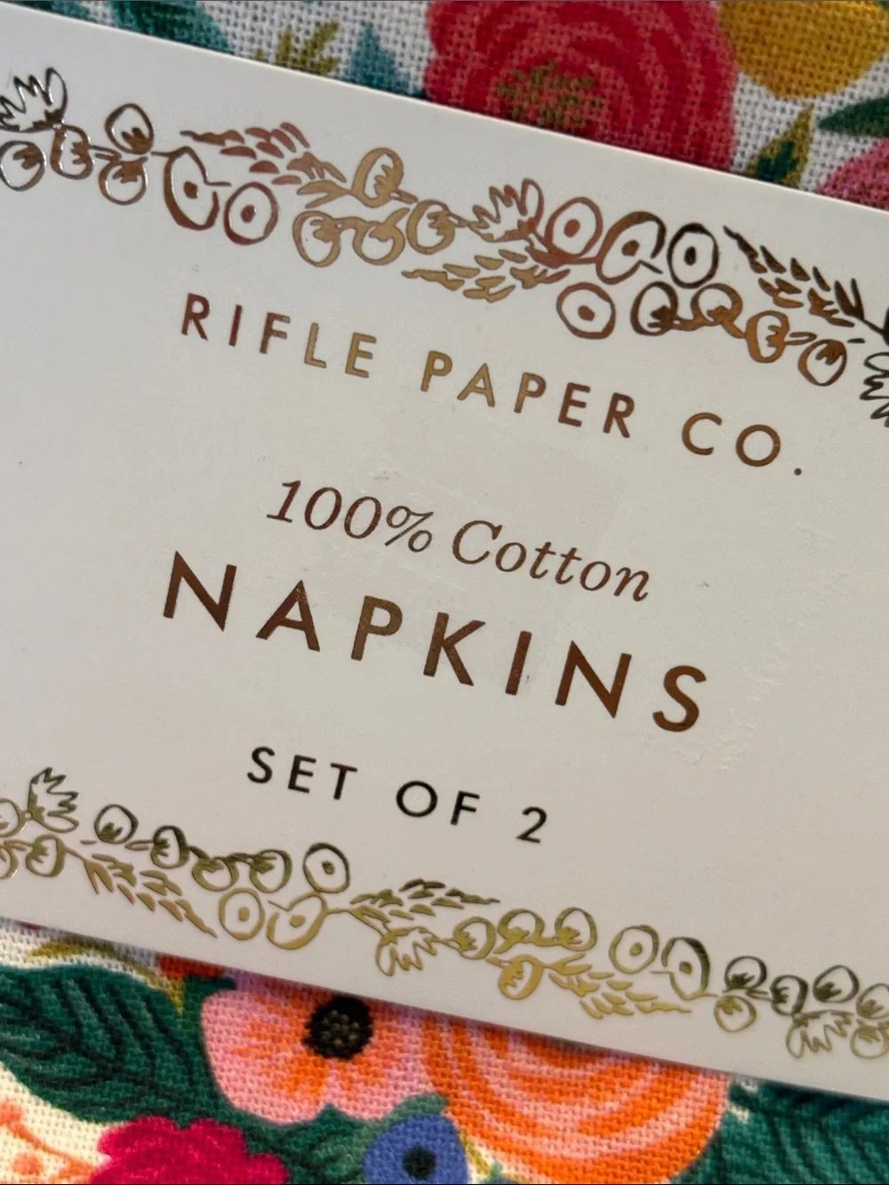 Rifle Paper Co. Floral Garden Napkin Set of 2